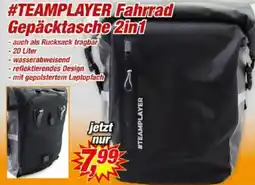 Posten Börse #TEAMPLAYER Fahrrad Gepäcktasche 2in1 Angebot
