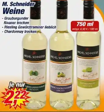 Posten Börse M. Schneider Weine Angebot