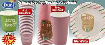 Posten Börse Duni Schnapsbecher, Becher, Pappteller Angebot