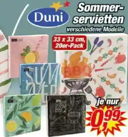 Posten Börse Duni Sommerservietten Angebot