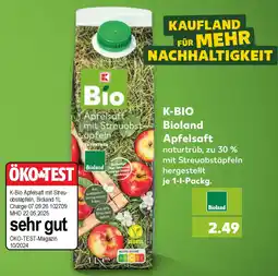 Kaufland K-BIO Bioland Apfelsaft Angebot