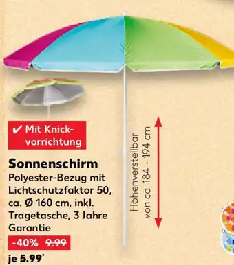 Kaufland Sonnenschirm Angebot