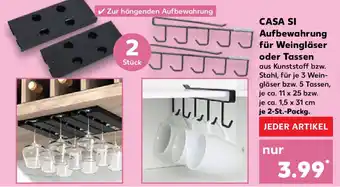 Kaufland CASA SI Aufbewahrung für Weingläser oder Tassen Angebot