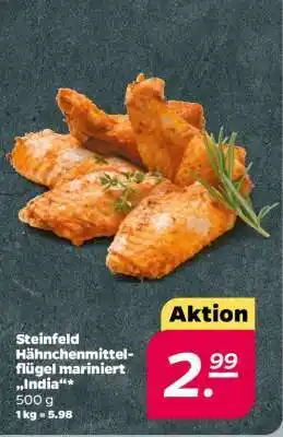 NETTO Steinfeld Hähnchenmittelflügel mariniert 'India' Angebot