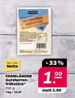 NETTO FARMLÄNDER Gutsherren-frühstück Angebot