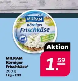 NETTO Milram Körniger Frischkäse Angebot