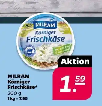 NETTO Milram Körniger Frischkäse Angebot