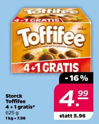 NETTO Storck Toffifee 4 + 1 gratis Angebot