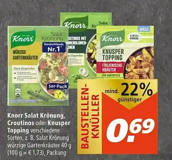 Marktkauf Knorr Salat Krönung Croutinos Oder Knusper Topping Angebot