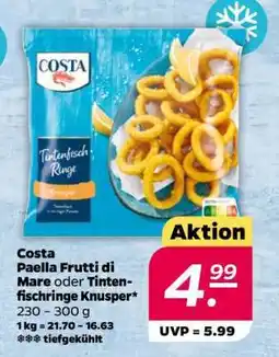 NETTO COSTA Paella Frutti di Mare oder Tintenfischringe Knusper Angebot