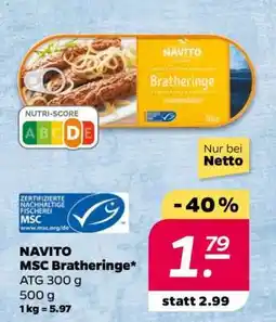NETTO NAVITO MSC Bratheringe Angebot