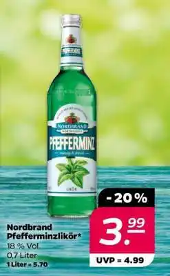 NETTO Nordbrand Pfefferminzlikör Angebot