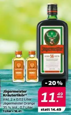 NETTO Jägermeister Kräuterlikör Angebot