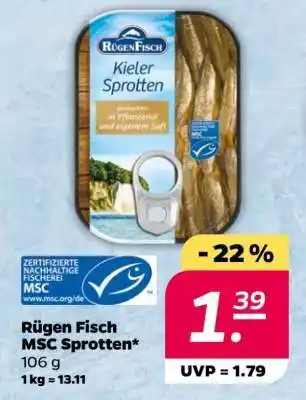 NETTO Rügen Fisch MSC Sprotten Angebot