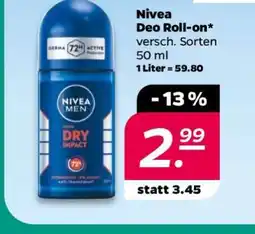 NETTO NIVEA Deo Roll-on Angebot