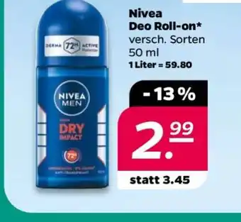 NETTO NIVEA Deo Roll-on Angebot