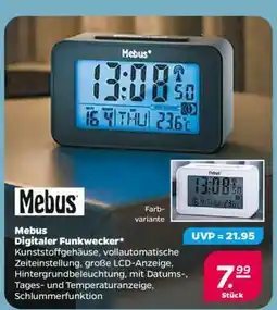 NETTO Mebus Digitaler Funkwecker Angebot