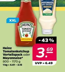 NETTO Heinz Tomatenketchup Vorteilspack oder Mayonnaise Angebot