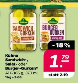 NETTO Kühne Sandwich-, Salat- oder Burger-Gurken Angebot