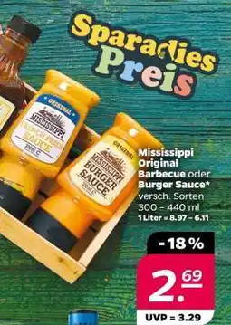 NETTO Mississippi Original Barbecue oder Burger Sauce Angebot