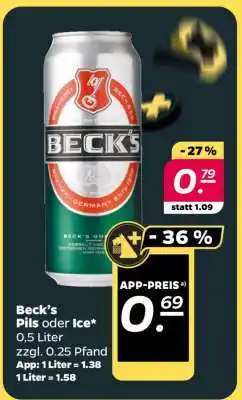 NETTO Beck’s Pils oder Ice Angebot