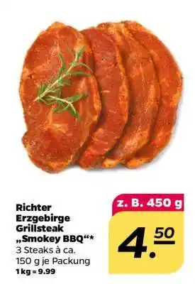 NETTO Richter Erzgebirge Grillsteak „Smokey BBQ“ Angebot