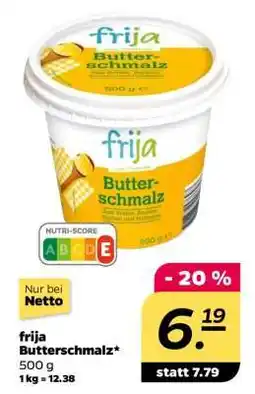 NETTO frija Butterschmalz Angebot