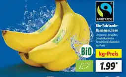 Lidl Bio-Fairtrade-Bananen, lose Angebot