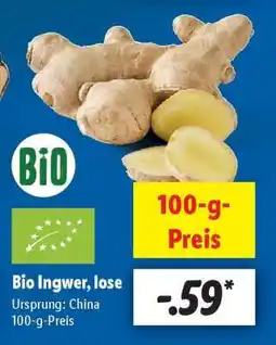 Lidl Bio Ingwer, lose Angebot