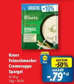 Lidl Knorr Feinschmecker Cremesuppe Spargel Angebot
