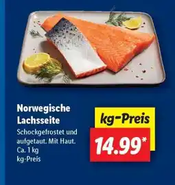 Lidl Norwegische Lachseite Angebot