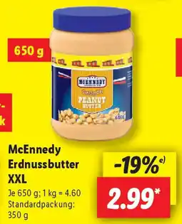Lidl McEnnedy Erdnussbutter XXL Angebot