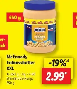 Lidl McEnnedy Erdnussbutter XXL Angebot