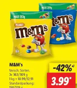 Lidl M&M’s Angebot