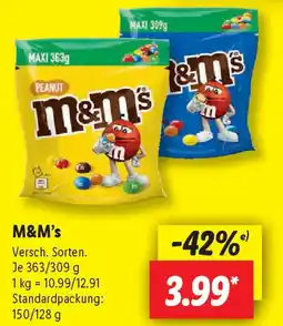 Lidl M&M’s Versch. Sorten Angebot