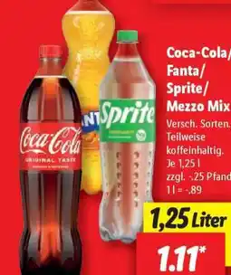 Lidl Coca-Cola / Fanta / Sprite / Mezzo Mix Angebot