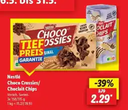 Lidl Nestlé Choco Crossies / Choclait Chips Angebot