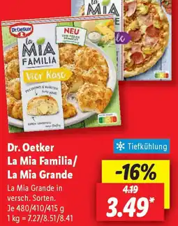 Lidl Dr. Oetker La Mia Familia/La Mia Grande Angebot