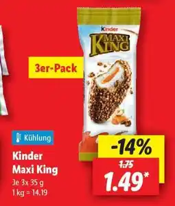 Lidl Kinder Maxi King Angebot