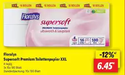 Lidl Florays Supersoft Premium Toilettenpapier XXL Angebot