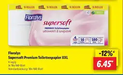 Lidl Florays Supersoft Premium Toilettenpapier XXL Angebot