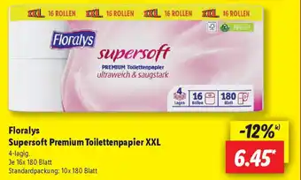 Lidl Florays Supersoft Premium Toilettenpapier XXL Angebot