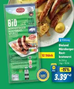 Lidl Bioland Nürnberger Rostbratwurst Angebot