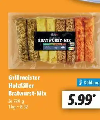 Lidl Grillmeister Holzfäller Bratwurst-Mix Angebot