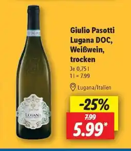 Lidl Giulio Pasotti Lugana DOC, Weißwein, trocken Angebot