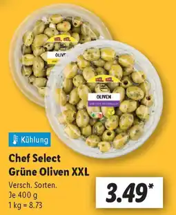 Lidl Chef Select Grüne Oliven XXL Angebot