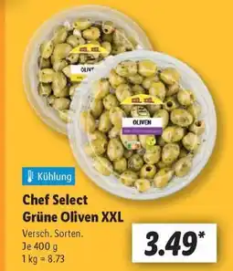 Lidl Chef Select Grüne Oliven XXL Angebot