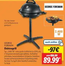 Lidl GEORGE FOREMAN Elektrogrill Angebot