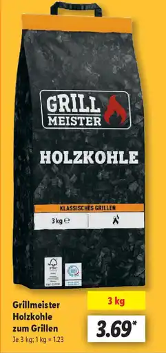 Lidl Grillmeister Holzkohle zum Grillen Angebot