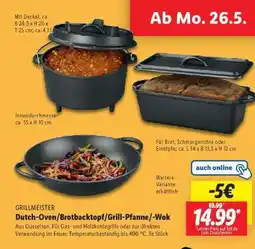 Lidl Dutch-Oven/Brotbacktopf/Grill-Pfanne-/Wok Angebot